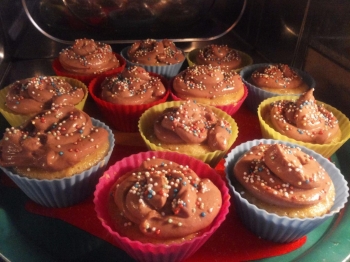 Muffin alla Banana + Crema (frosting) alla Nutella